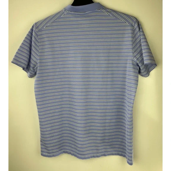 2 Nike Dri-Fit Men's Golf Polo Shirts Size Large Victory Stripe Green Blue Top - Picture 15 of 16